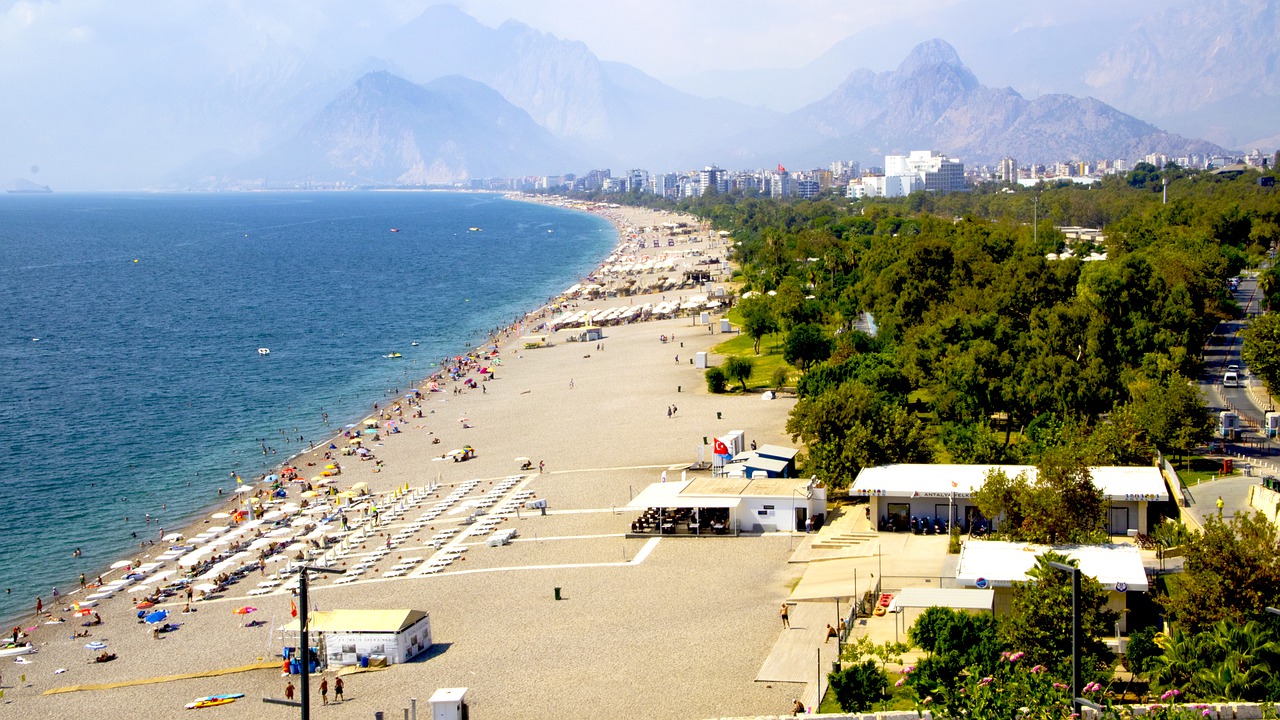 antalya, beach, turkey